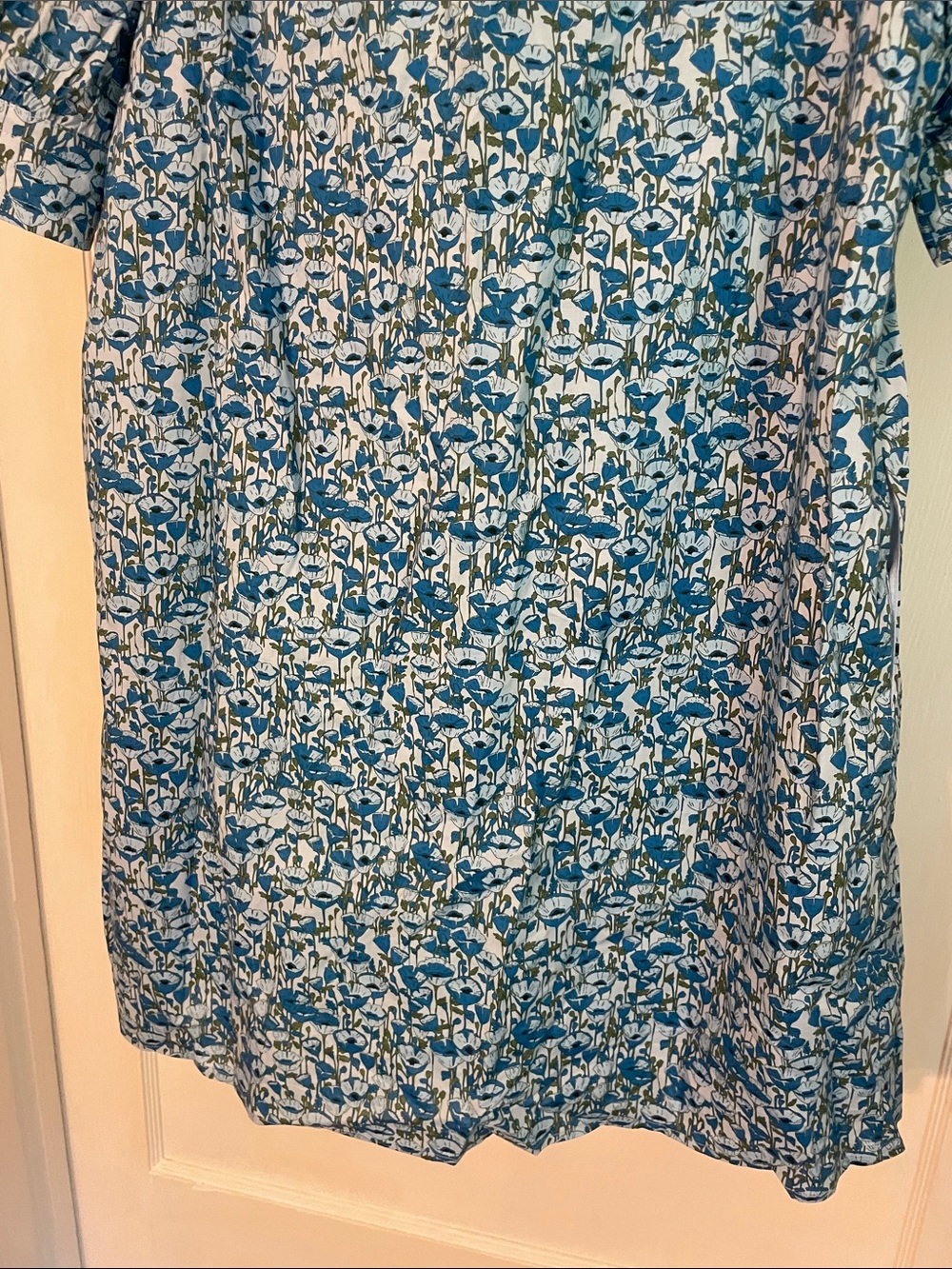 New Tuckernuck Hyacinth House Poppies Floral Ruffle Collar Louisa Dress Large - Picture 9 of 12